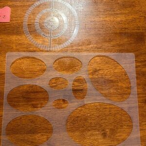 Creative Memories Oval Cutting Templates - Clear